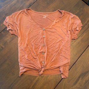 American Eagle Rust Shirt